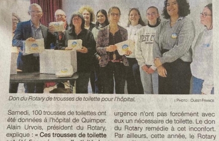 Le Club Interact de Quimper-Odet dans le Ouest France